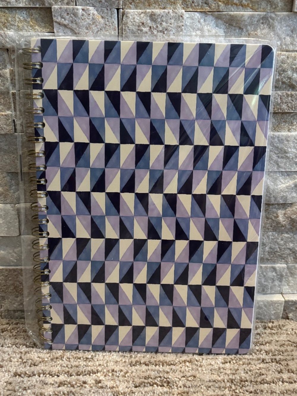 nota Large Coiled Purple Pattern Notebook